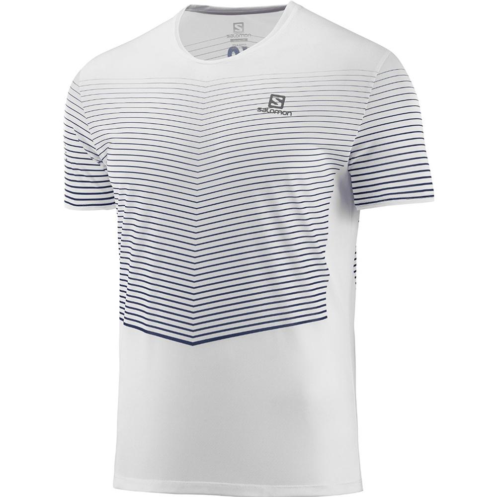 Camisetas Salomon Hombre Blancas - Salomon Argentina SENSE M,478319-RPF